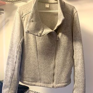 Like New. Old Navy Active Gray Bomber Jacket.